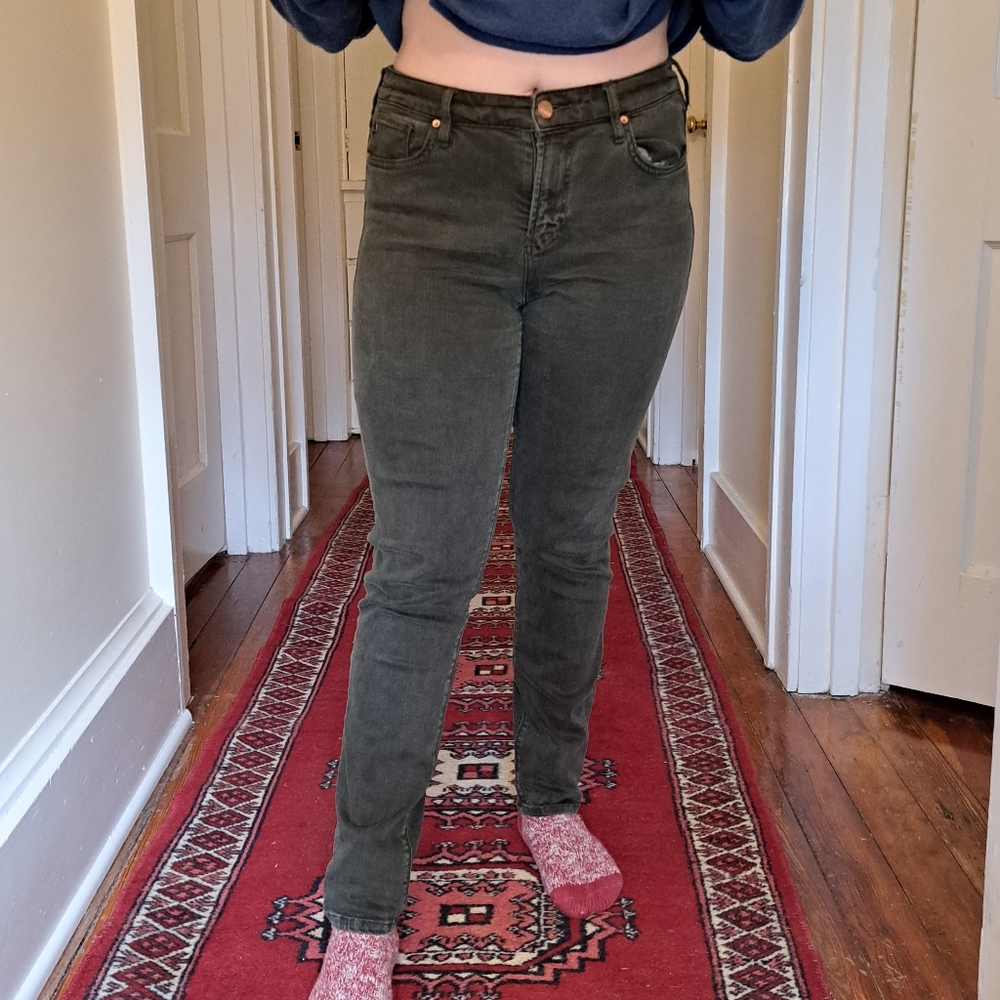 Dark Green Skinny Jeans